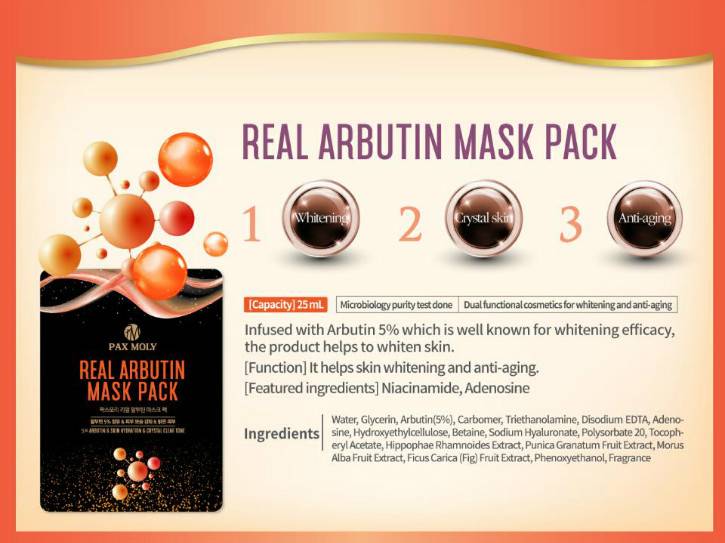 Pax Moly Arbutin & Collagen Mask