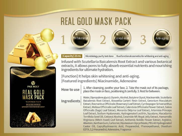 Pax Moly Real Gold Mask